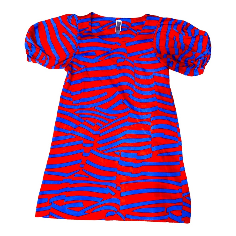 Orange and Purple Striped Dress size small